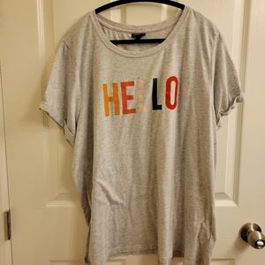 Torrid hello graphic tee